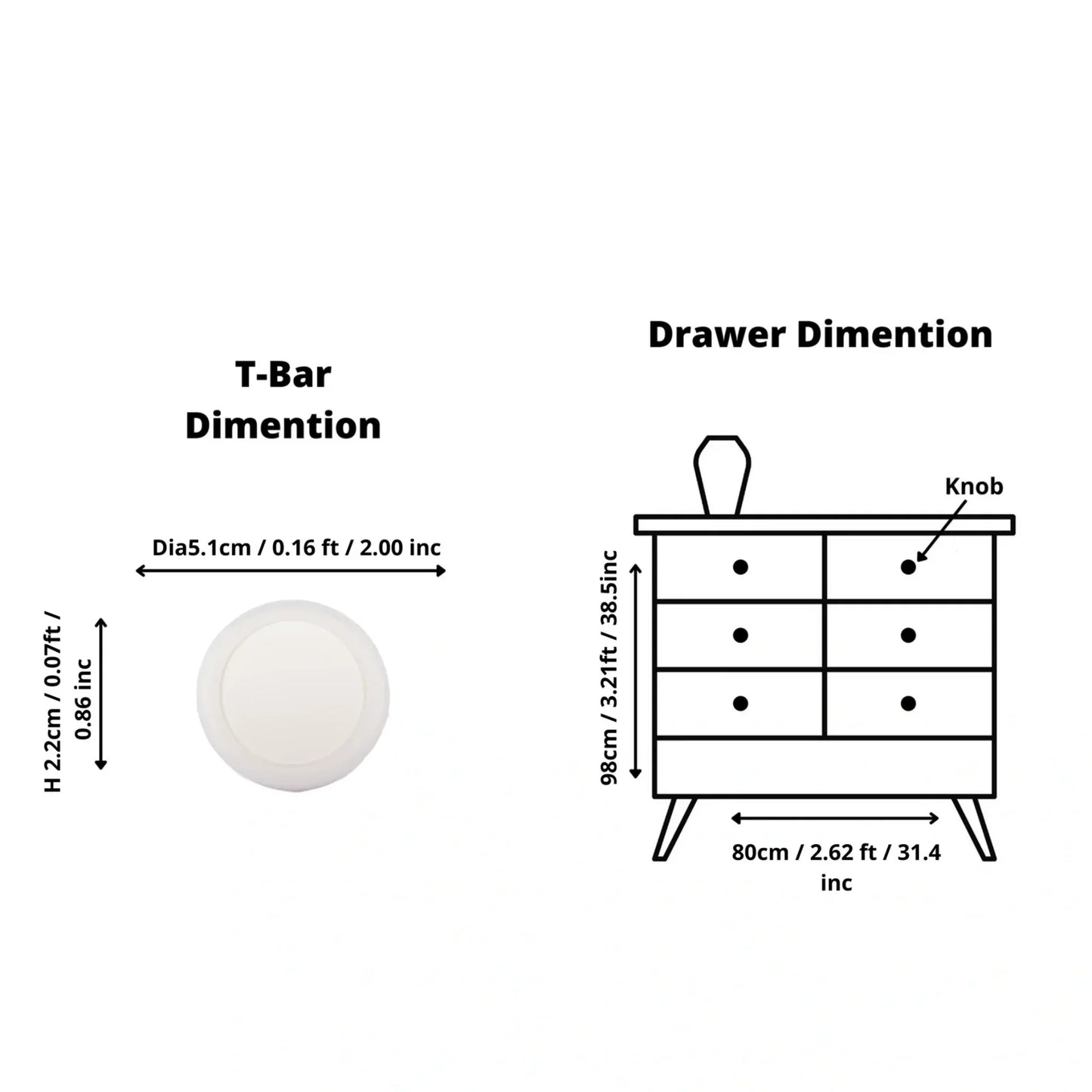 Soft-Touch Silicone & ABS Cabinet Knob