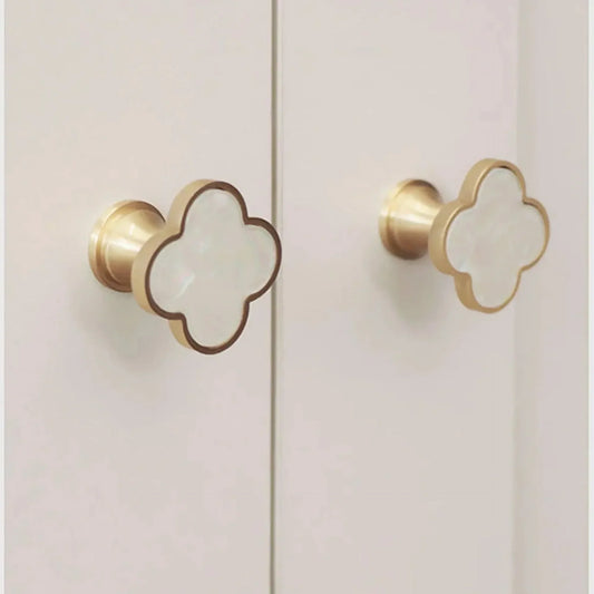 Clover Brass Cabinet Knob Collection