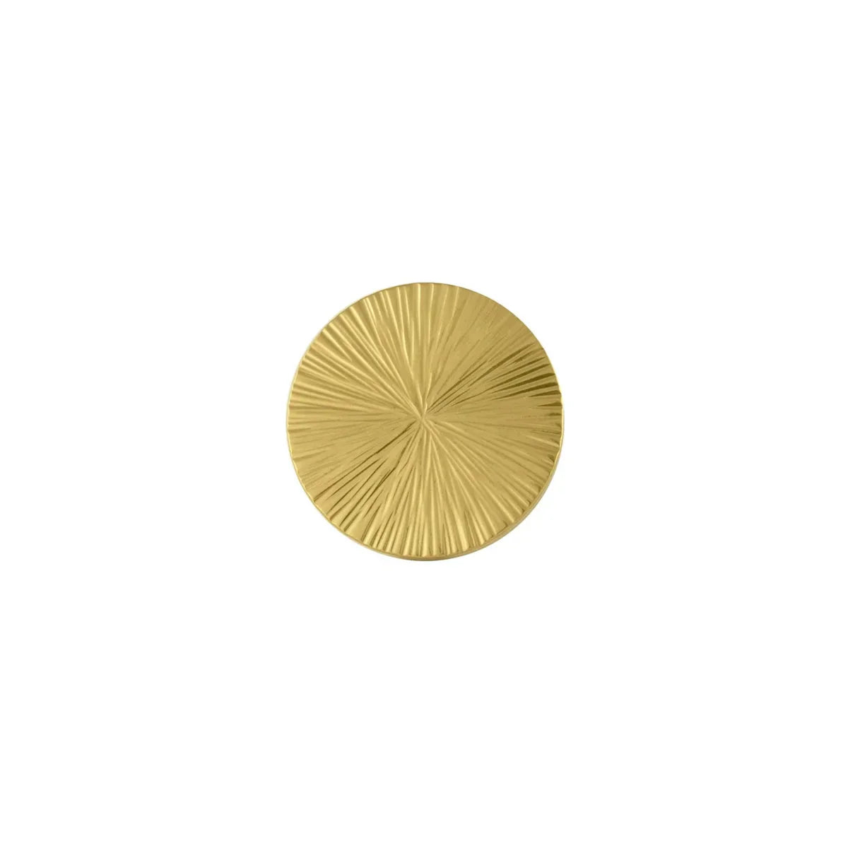 Hammered Sunburst Brass Cabinet Knob