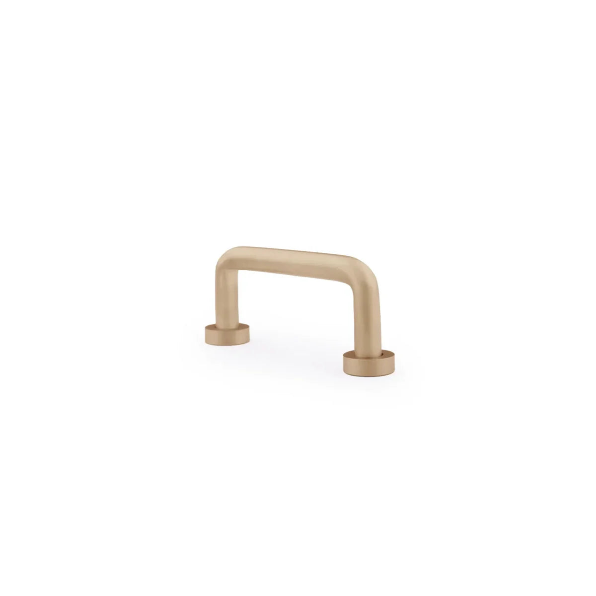 Minimalist Solid Brass Curved Handle