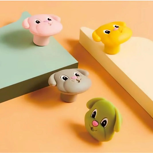 Soft-Touch Puppy Silicone Cabinet Knob