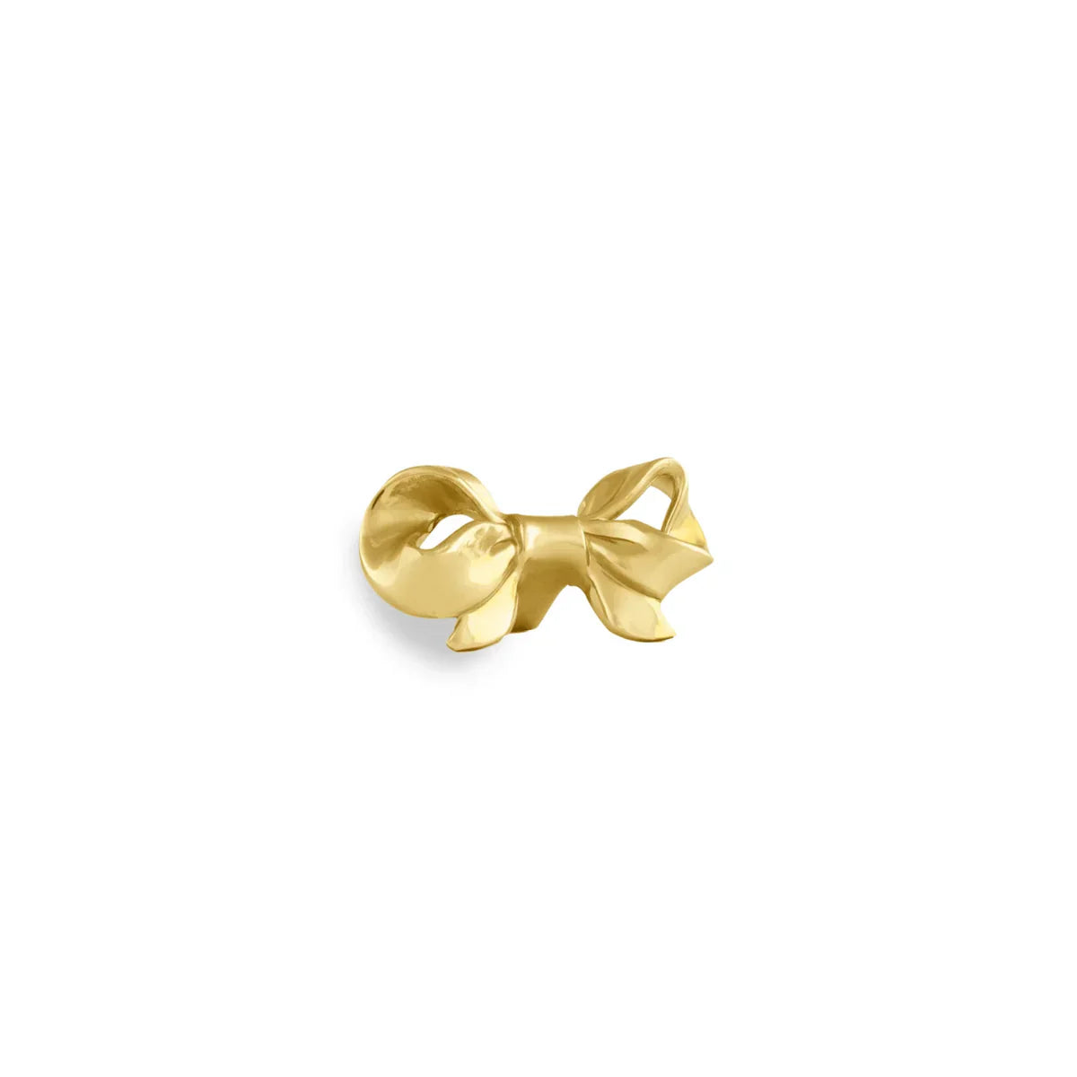 Polished Brass Bow Cabinet Knob