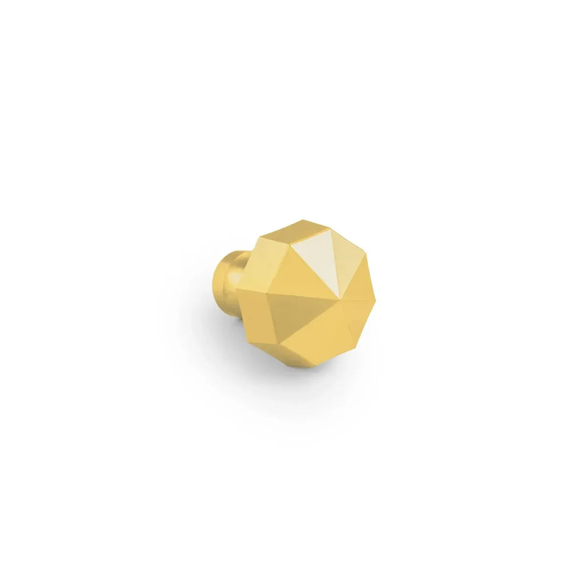 Octagon Geometric Brass Cabinet Knob