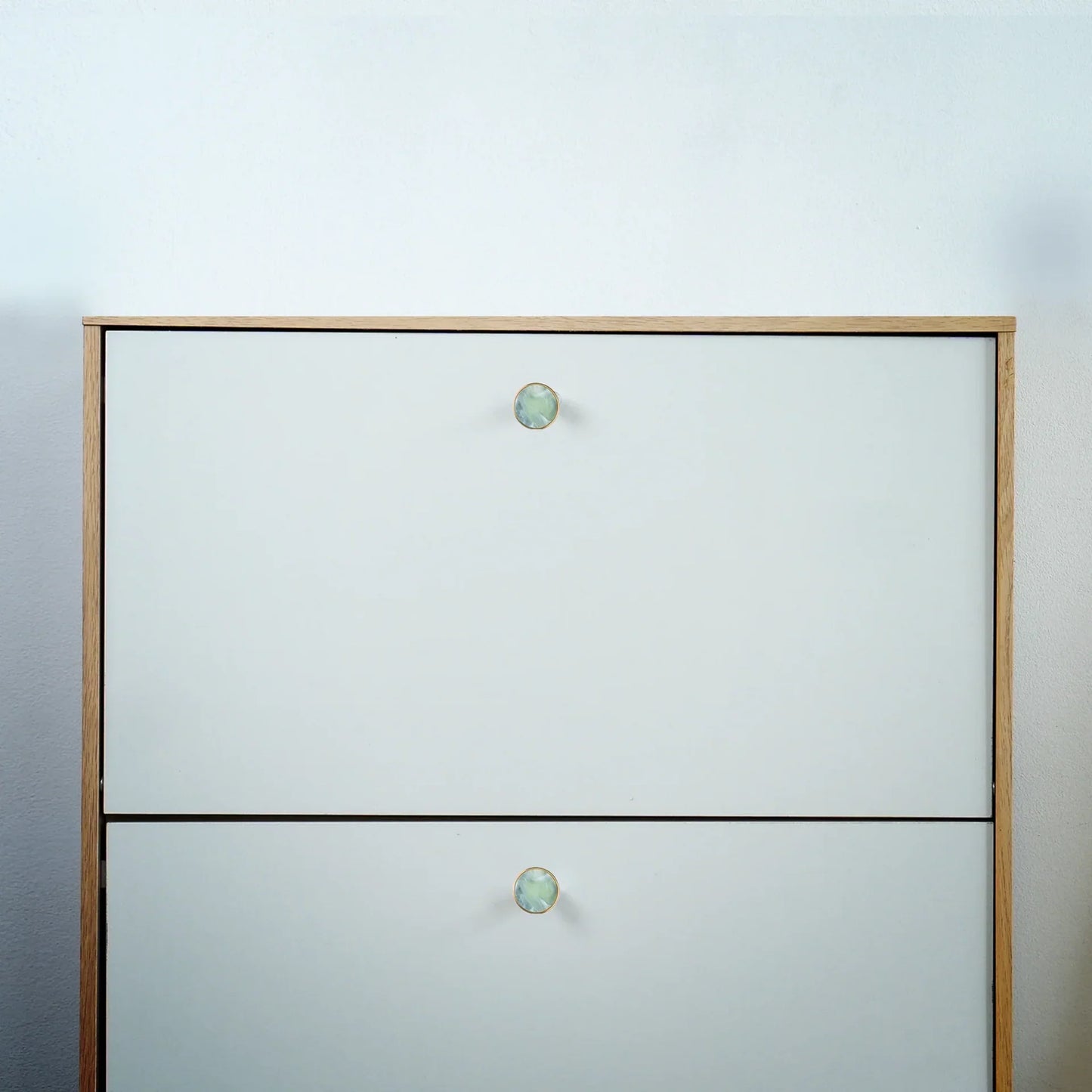Acrylic & Brass Disc Cabinet Knob
