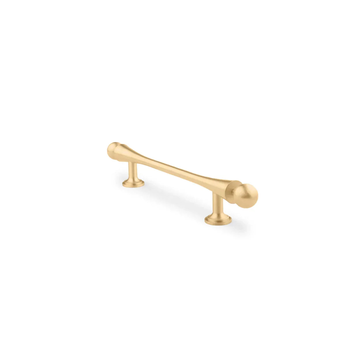 Seasaw Hourglass Brushed Brass Cabinet Handle