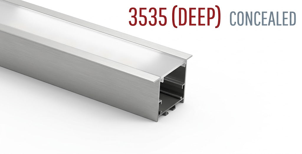 3535 (Deep) Concealed LED Aluminium Profile