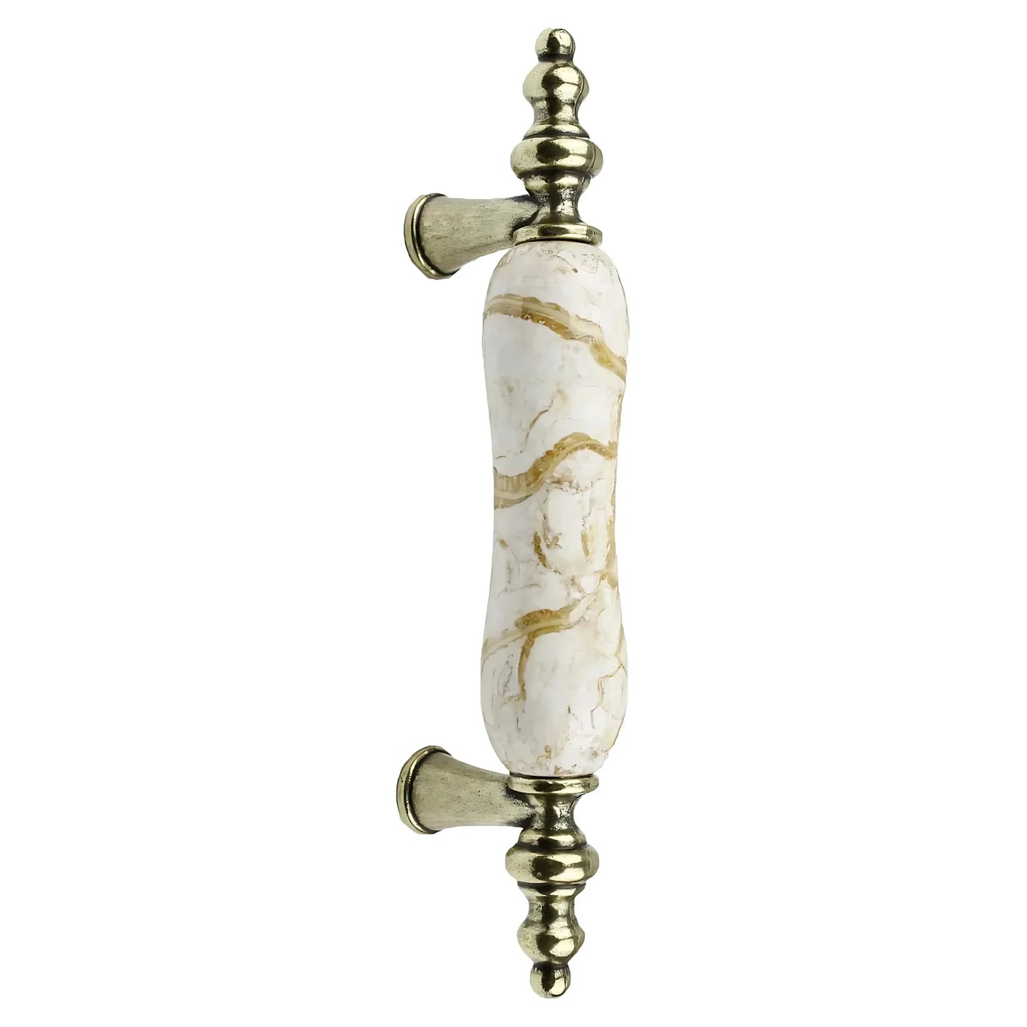Antique Ceramic & Zinc Cabinet Pulls