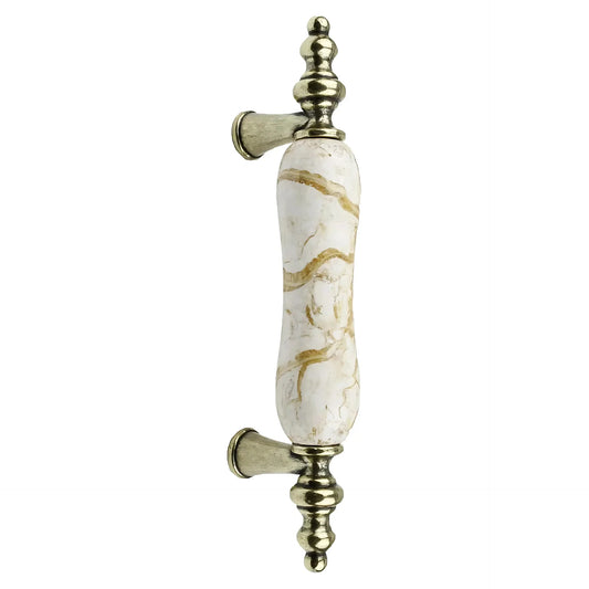 Antique Ceramic & Zinc Cabinet Pulls