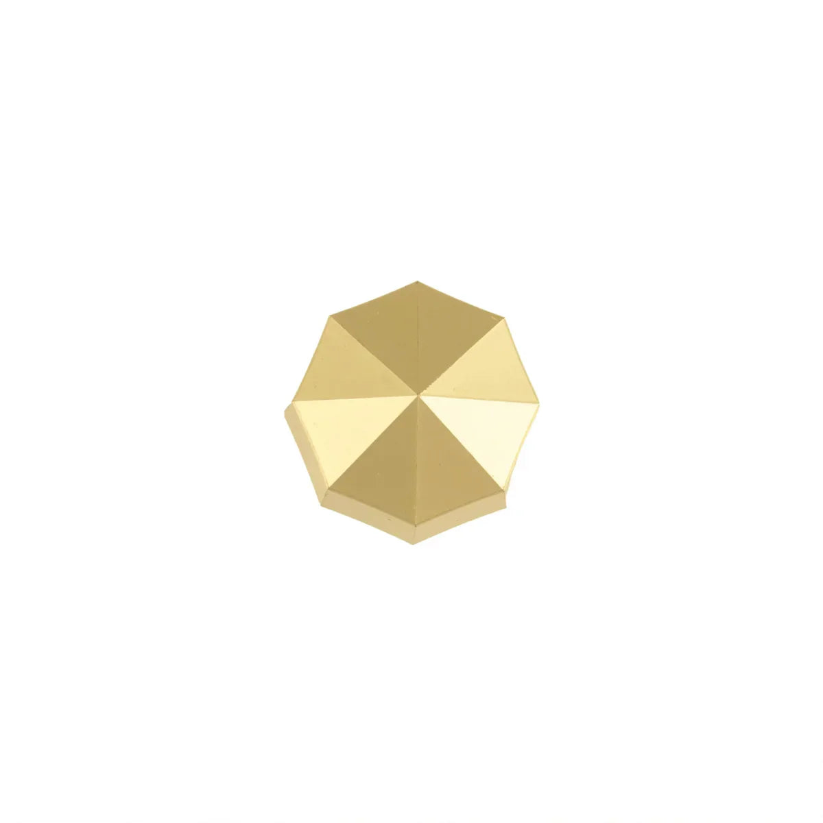 Octagon Geometric Brass Cabinet Knob
