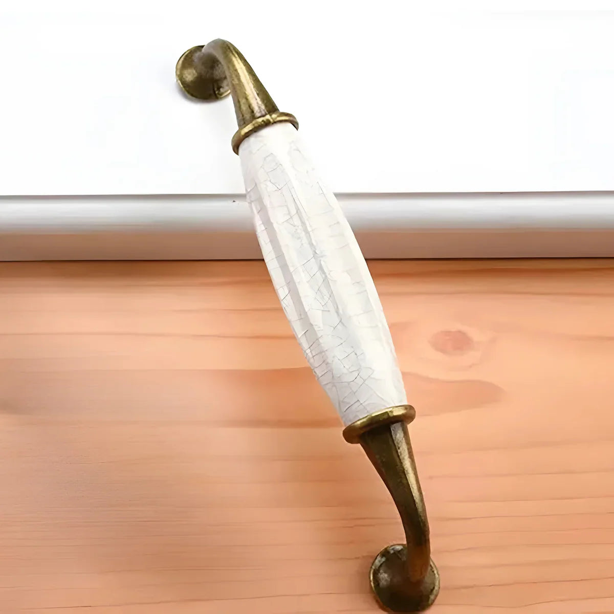 Antique Ceramic & Zinc Cabinet Handles