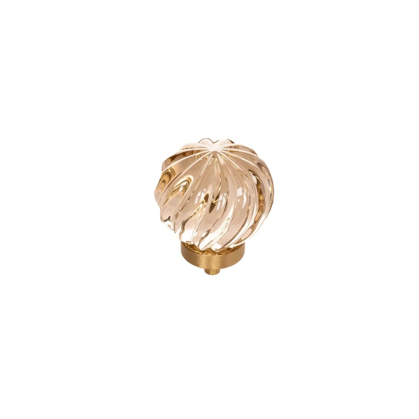 Fluted and Smooth Crystal Drawer Pulls