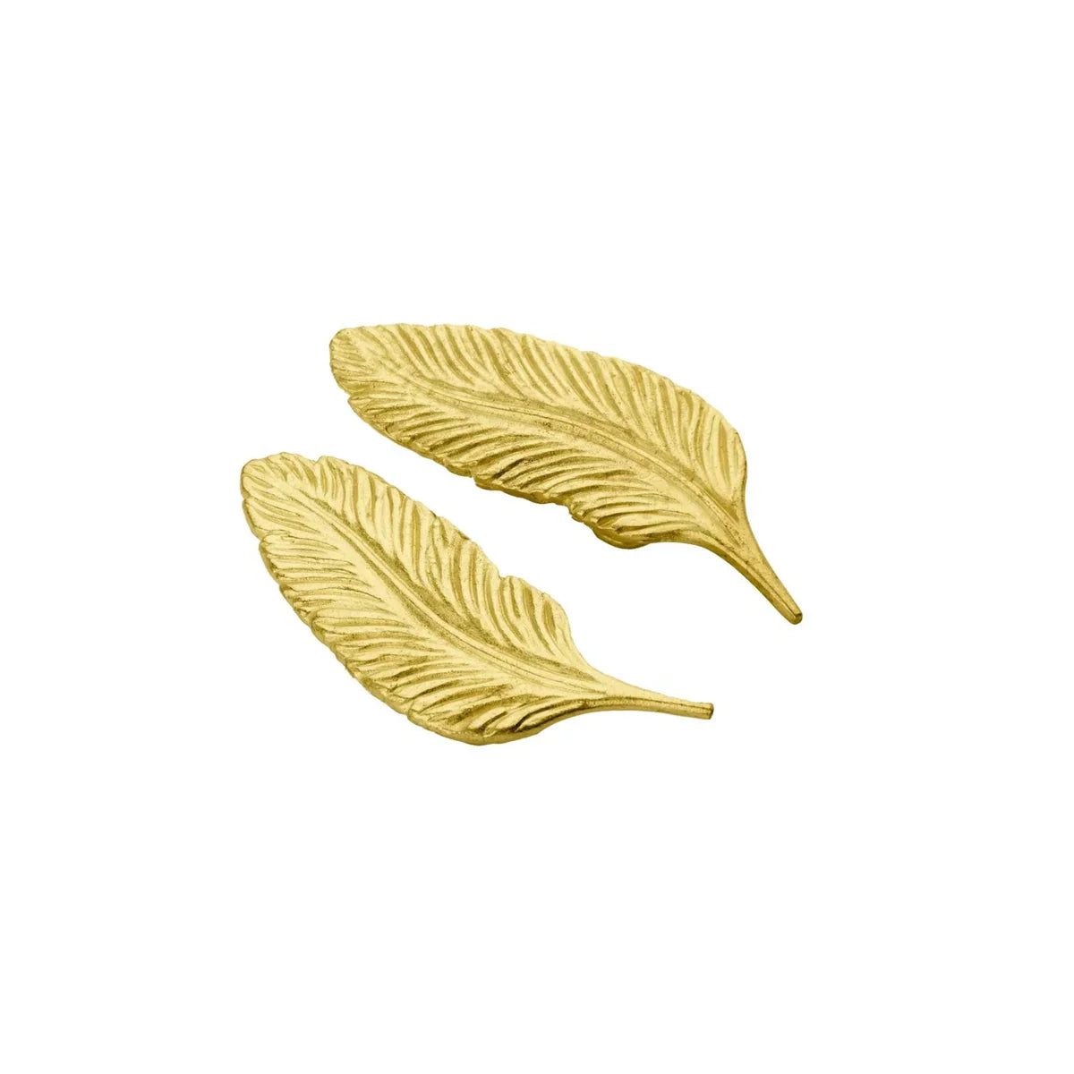 Solid Brass Leaf Cabinet Handles (Left & Right