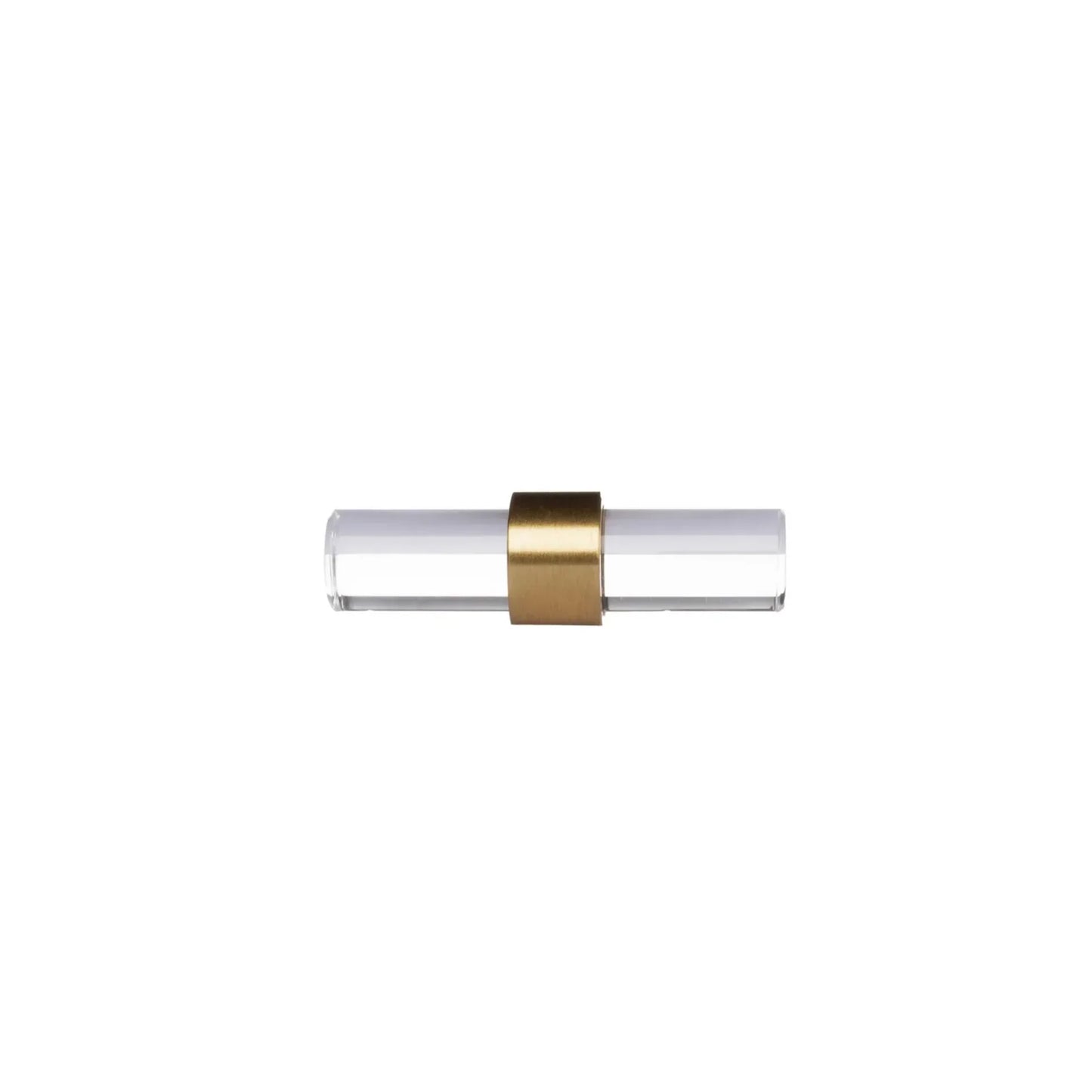 Clear Acrylic & Brass T-Bar Handle Collection