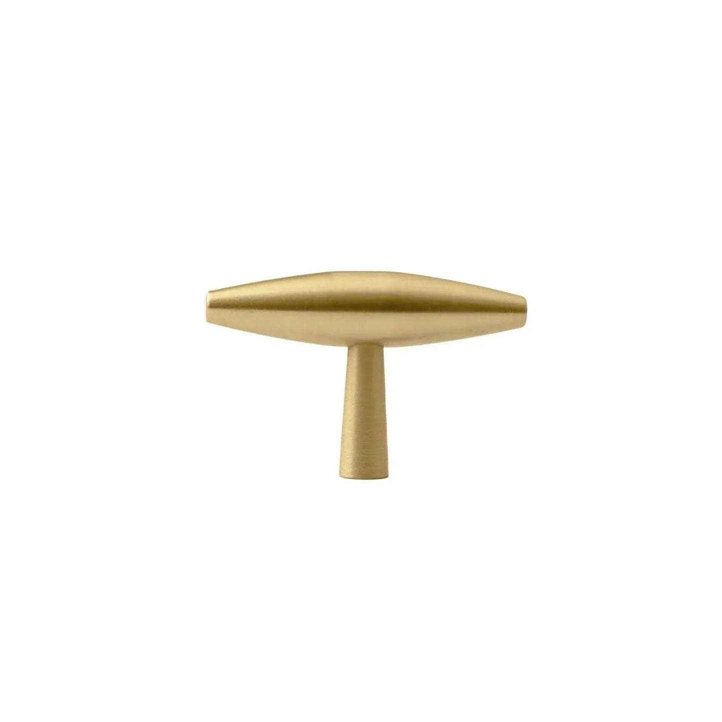 Spindle Tapered Brass Cabinet Pull