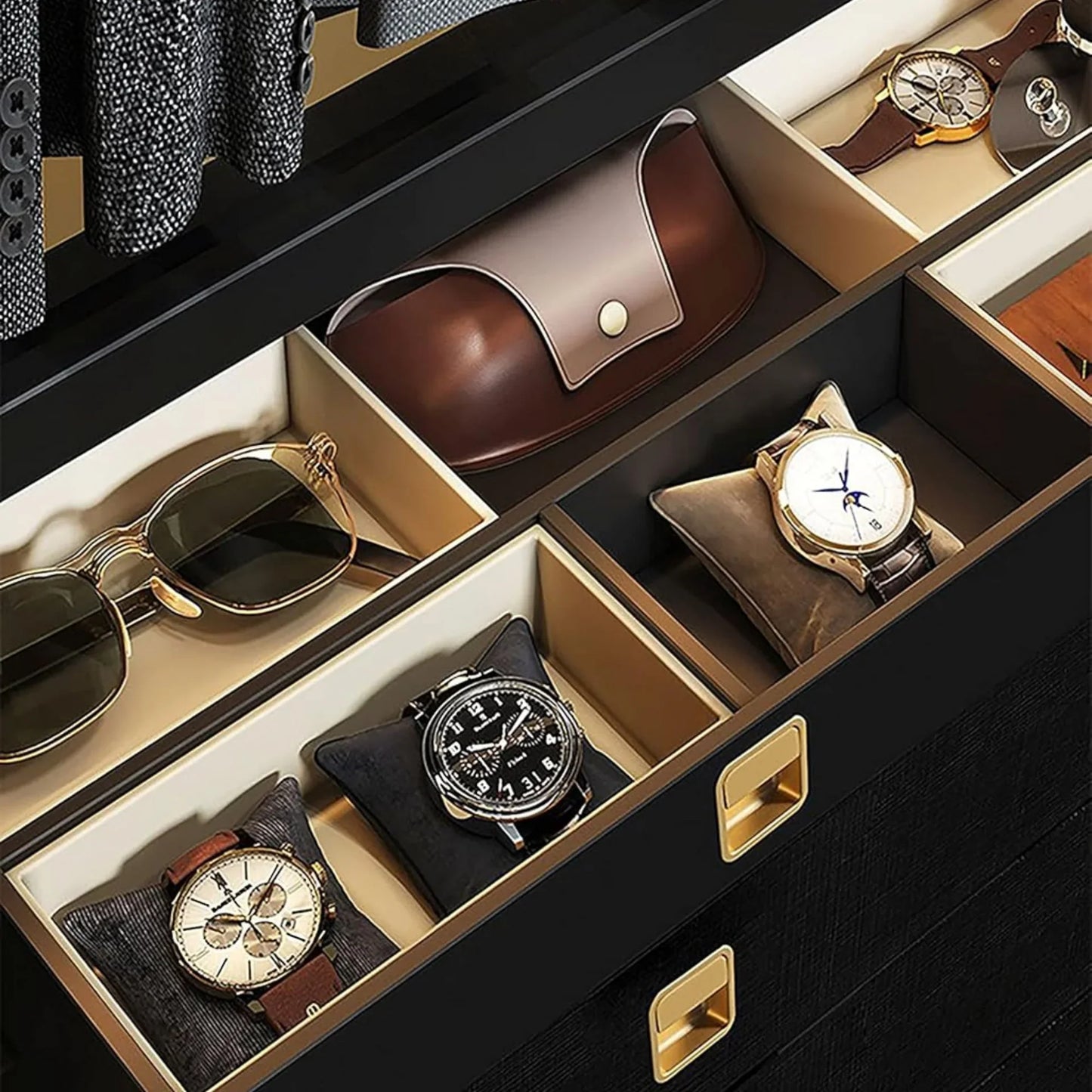 Recessed Matte Zinc Cabinet Handle Collection