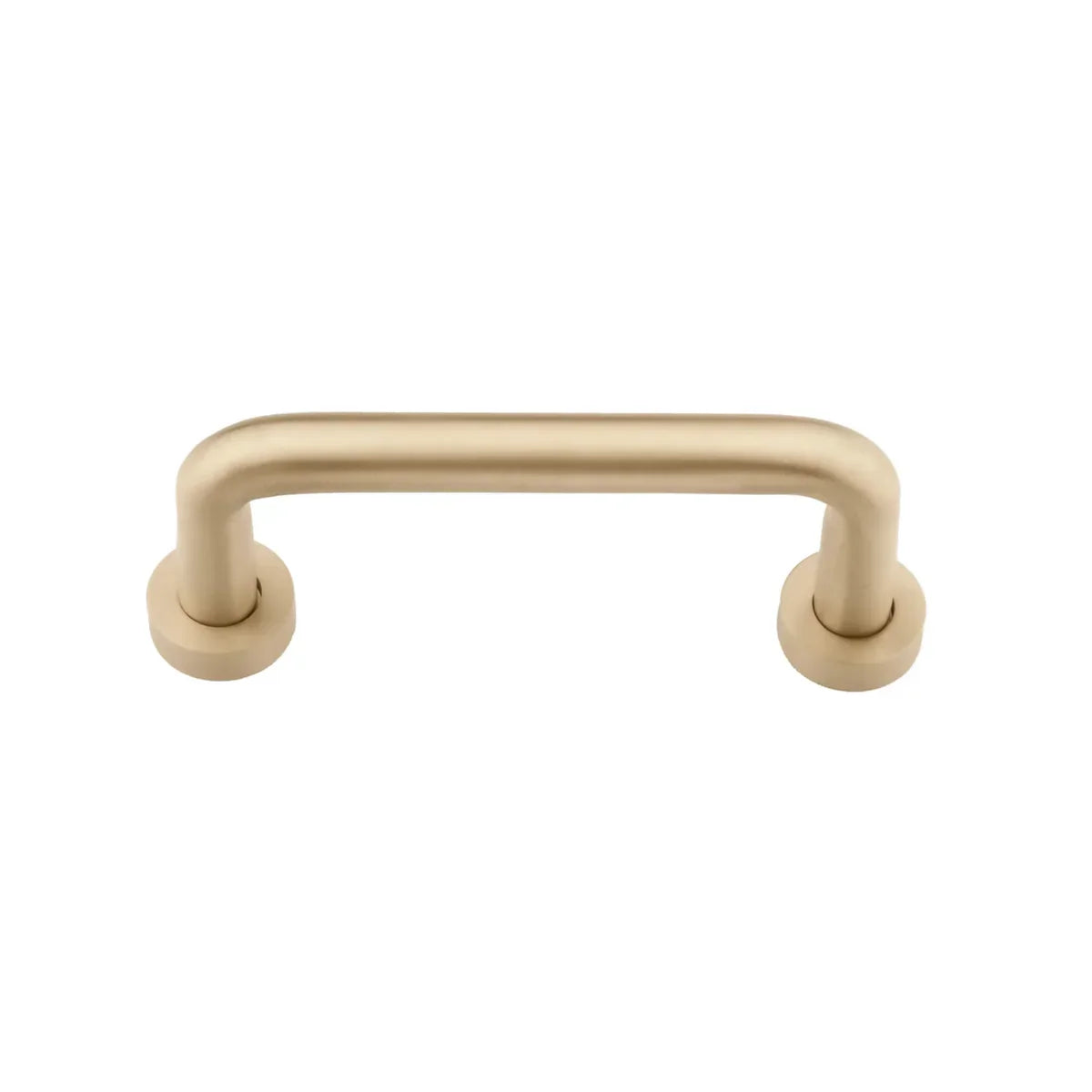 Minimalist Solid Brass Curved Handle