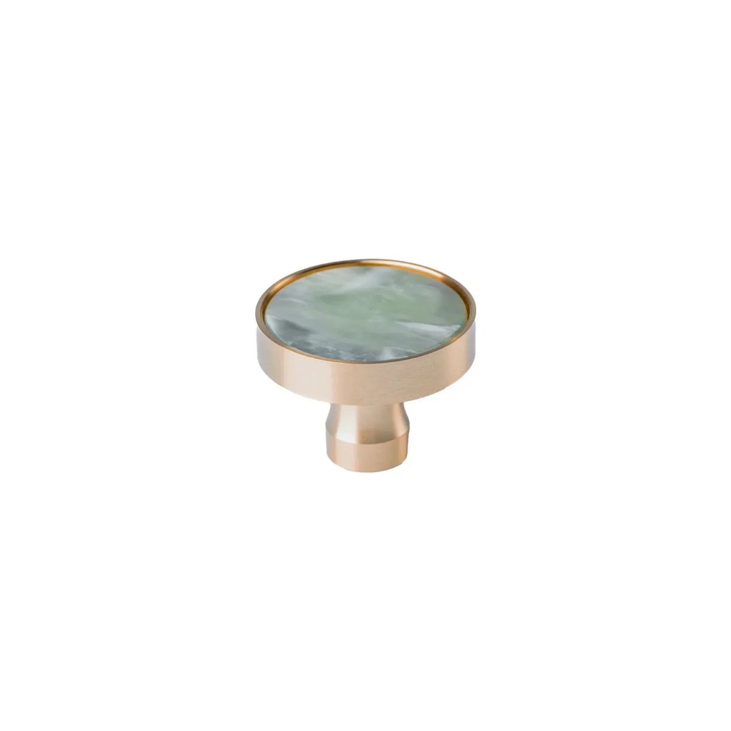 Acrylic & Brass Disc Cabinet Knob