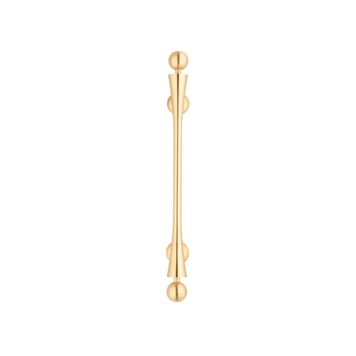 Seasaw Hourglass Brushed Brass Cabinet Handle