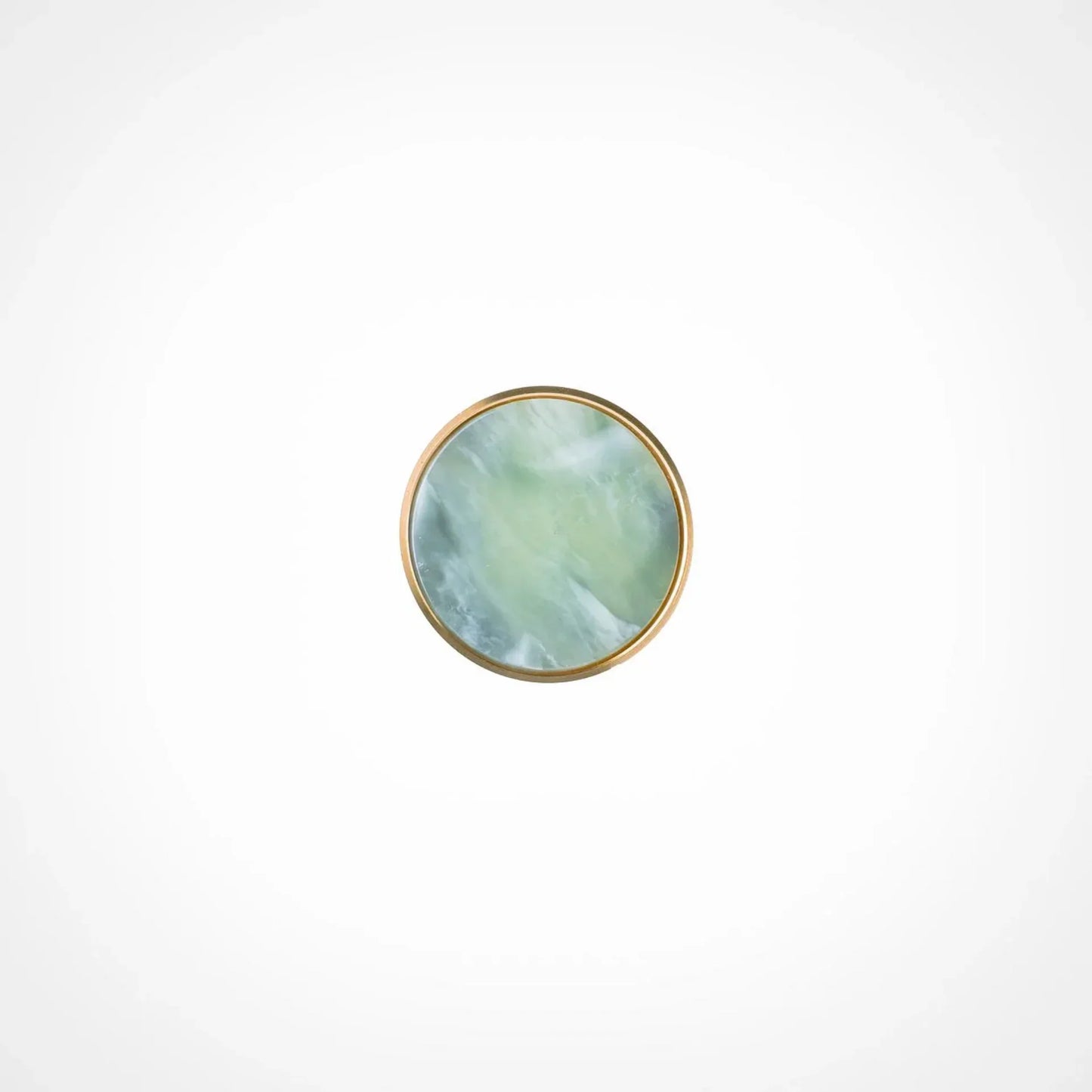 Acrylic & Brass Disc Cabinet Knob