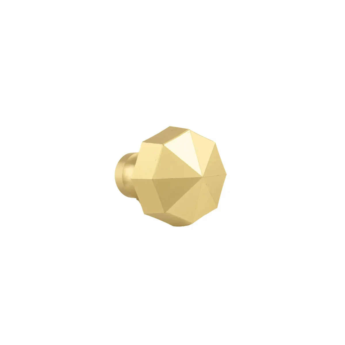 Octagon Geometric Brass Cabinet Knob