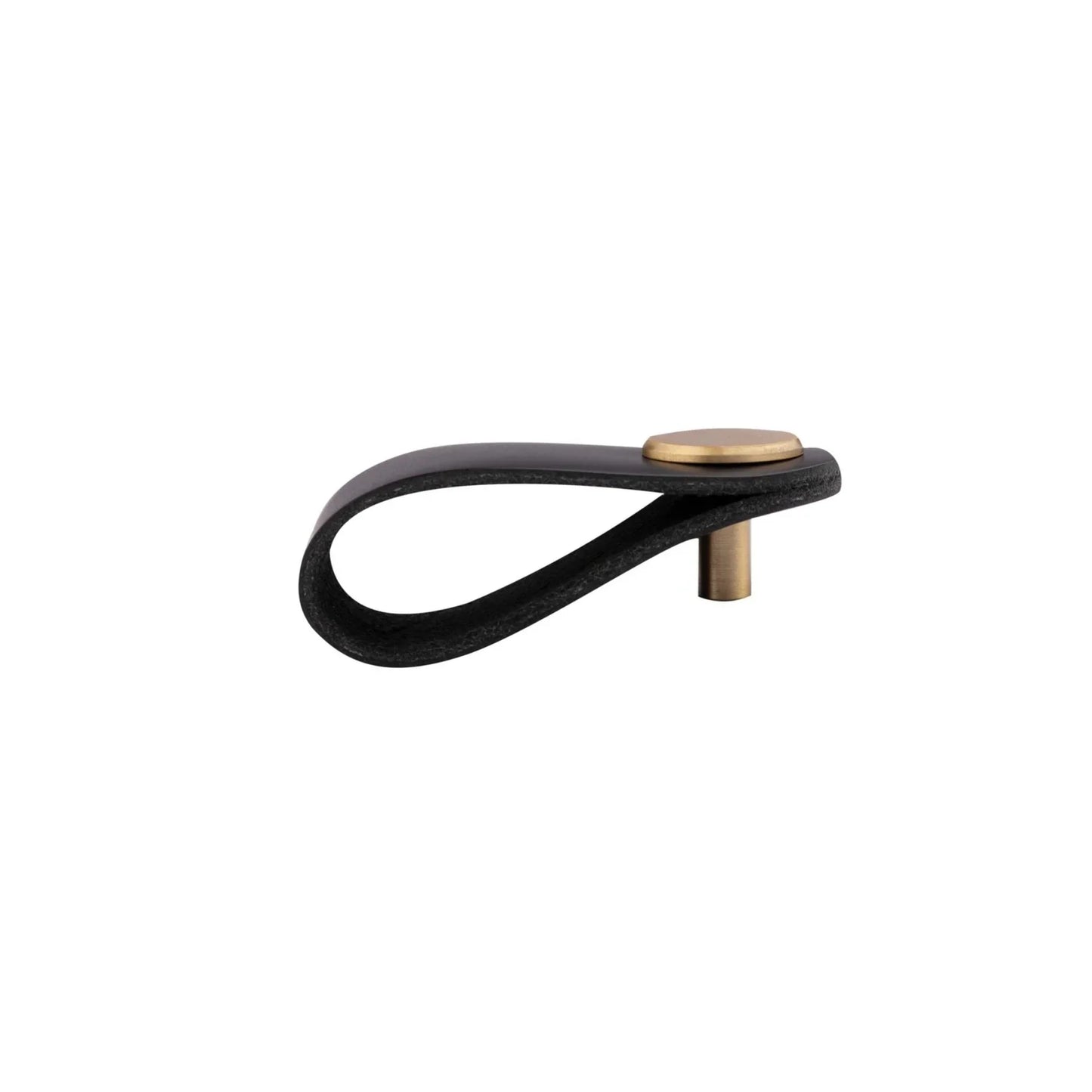 Leather & Brass Strap Cabinet Pulls