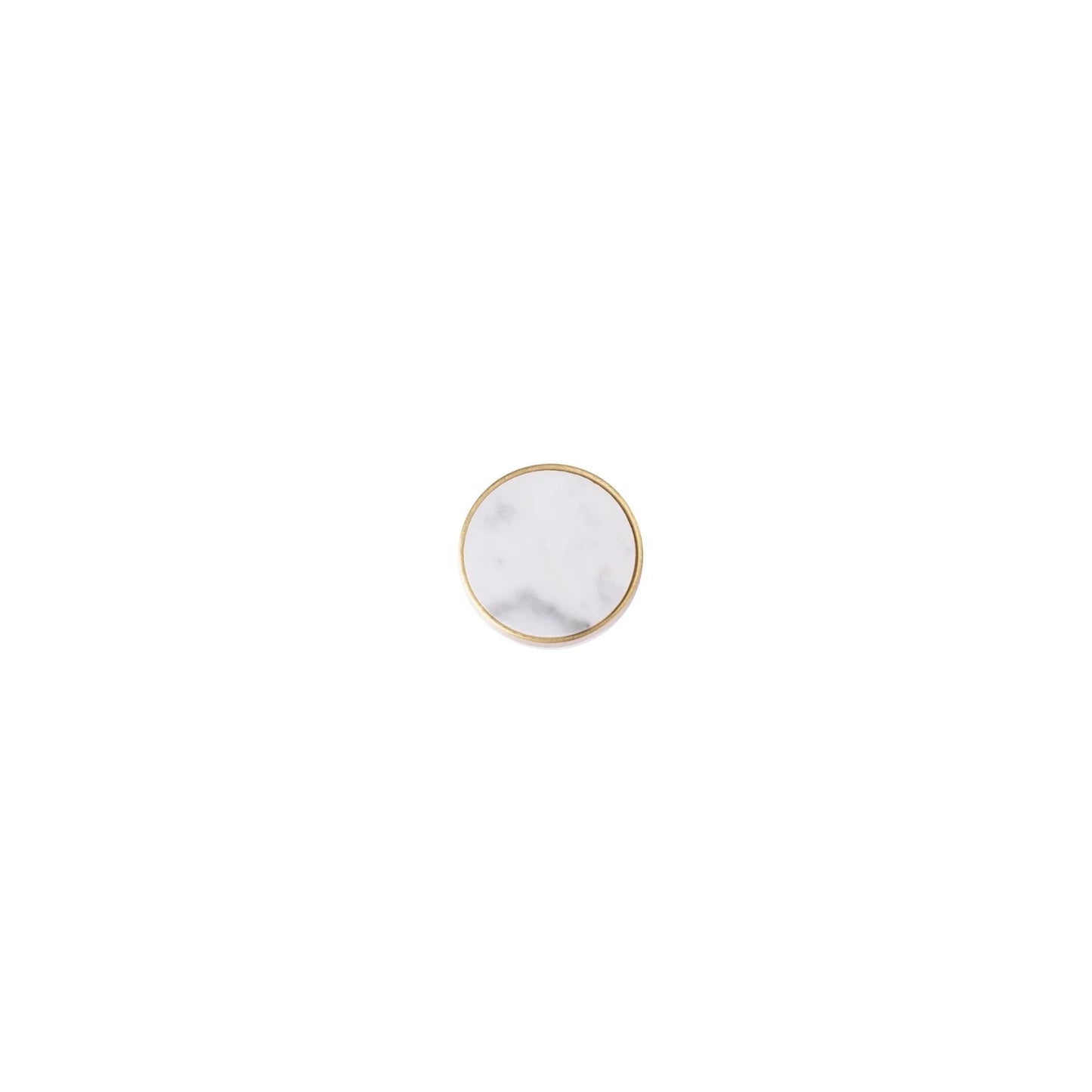 Mother of Pearl & Brass Round Cabinet Knob