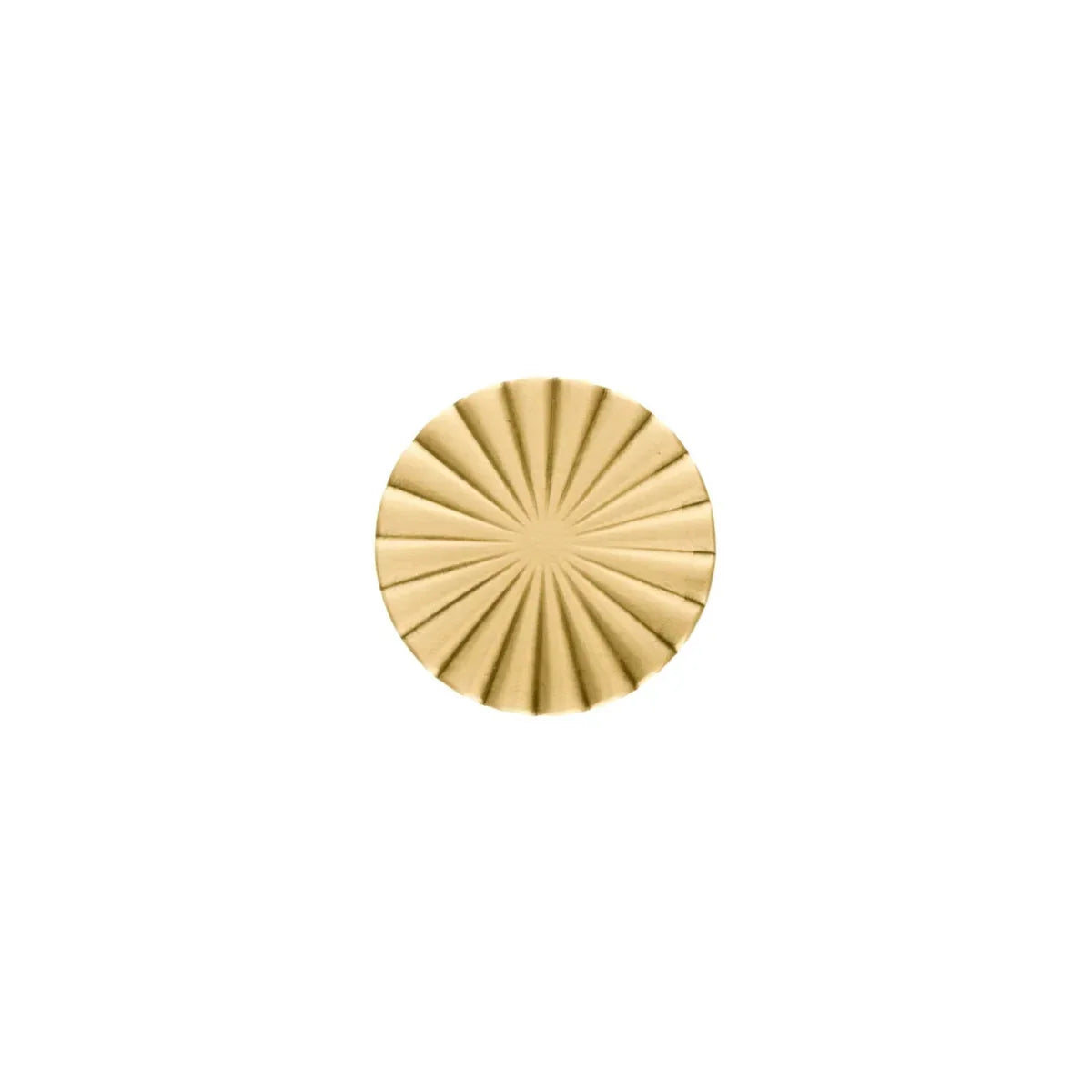 Cherry Blossom Sunburst Brass Knob