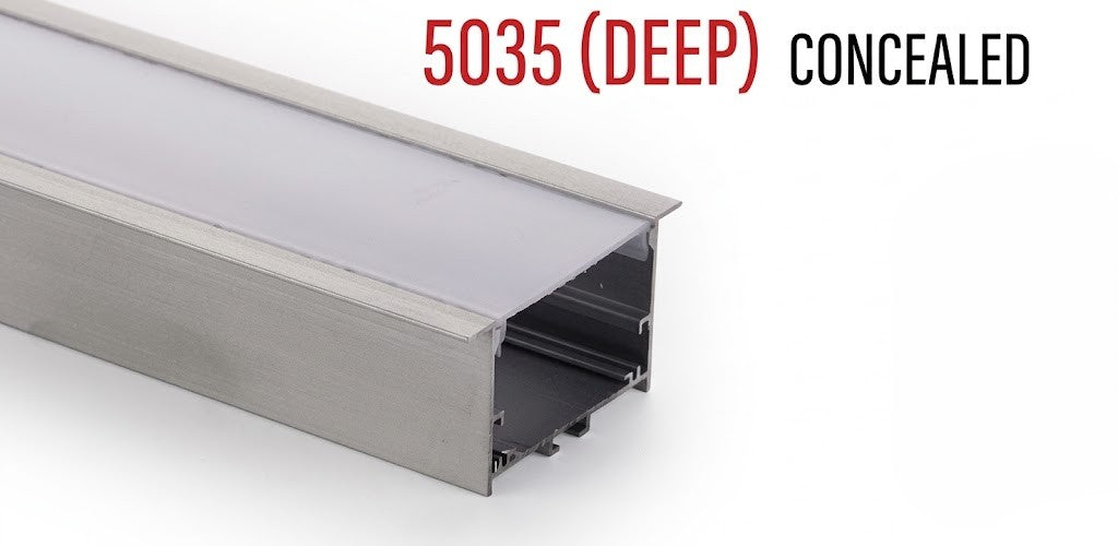 5035 (Deep) Concealed LED Aluminium Profile