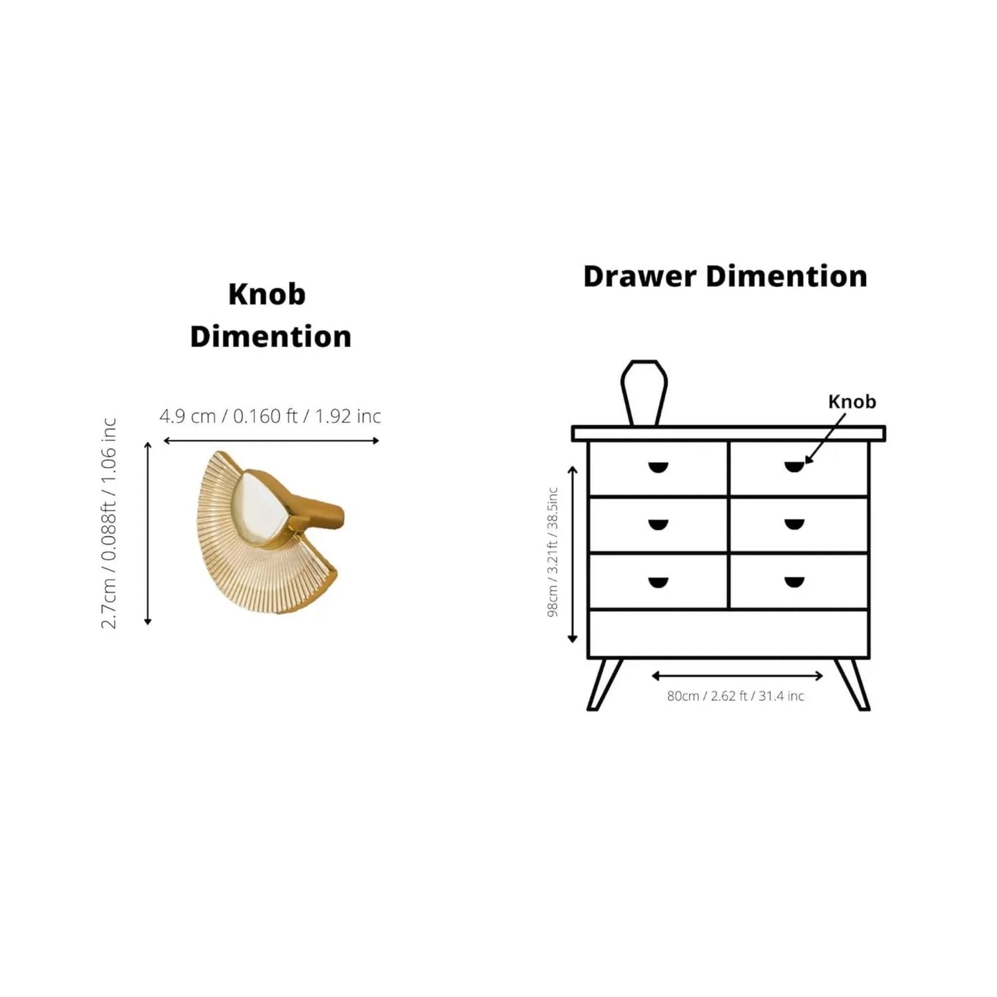 Scalloped Brass Fan Handle Collection