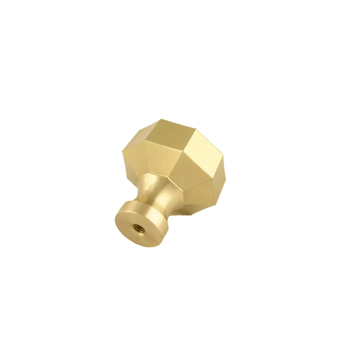 Octagon Geometric Brass Cabinet Knob