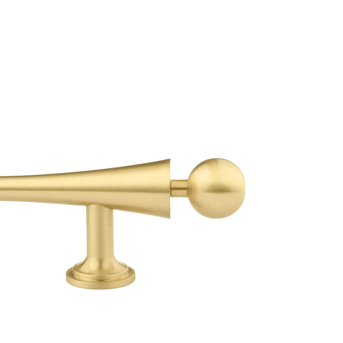 Seasaw Hourglass Brushed Brass Cabinet Handle