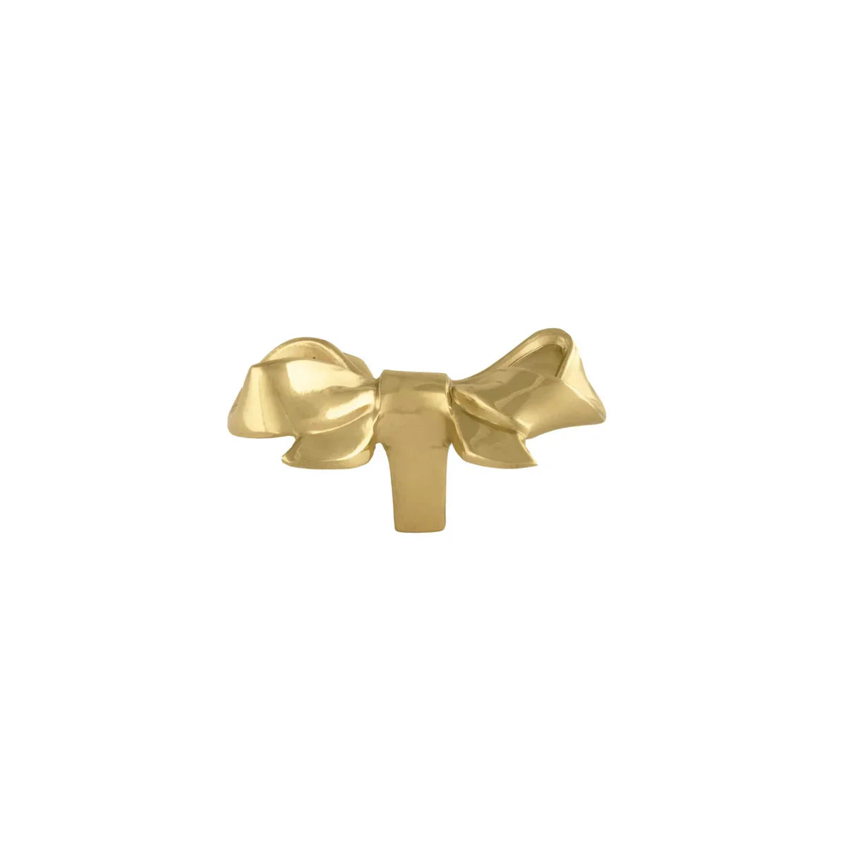 Polished Brass Bow Cabinet Knob