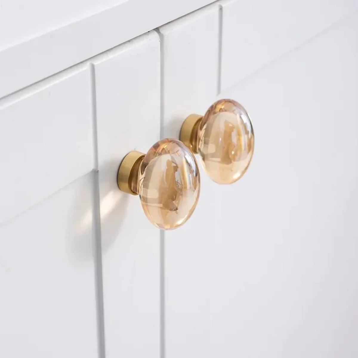 Classic Crystal with Brushed Brass Handle