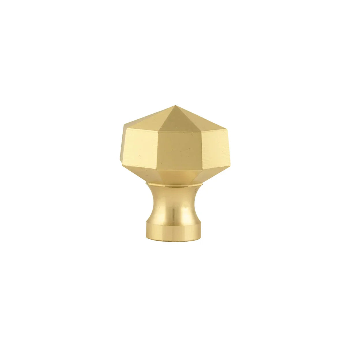Octagon Geometric Brass Cabinet Knob