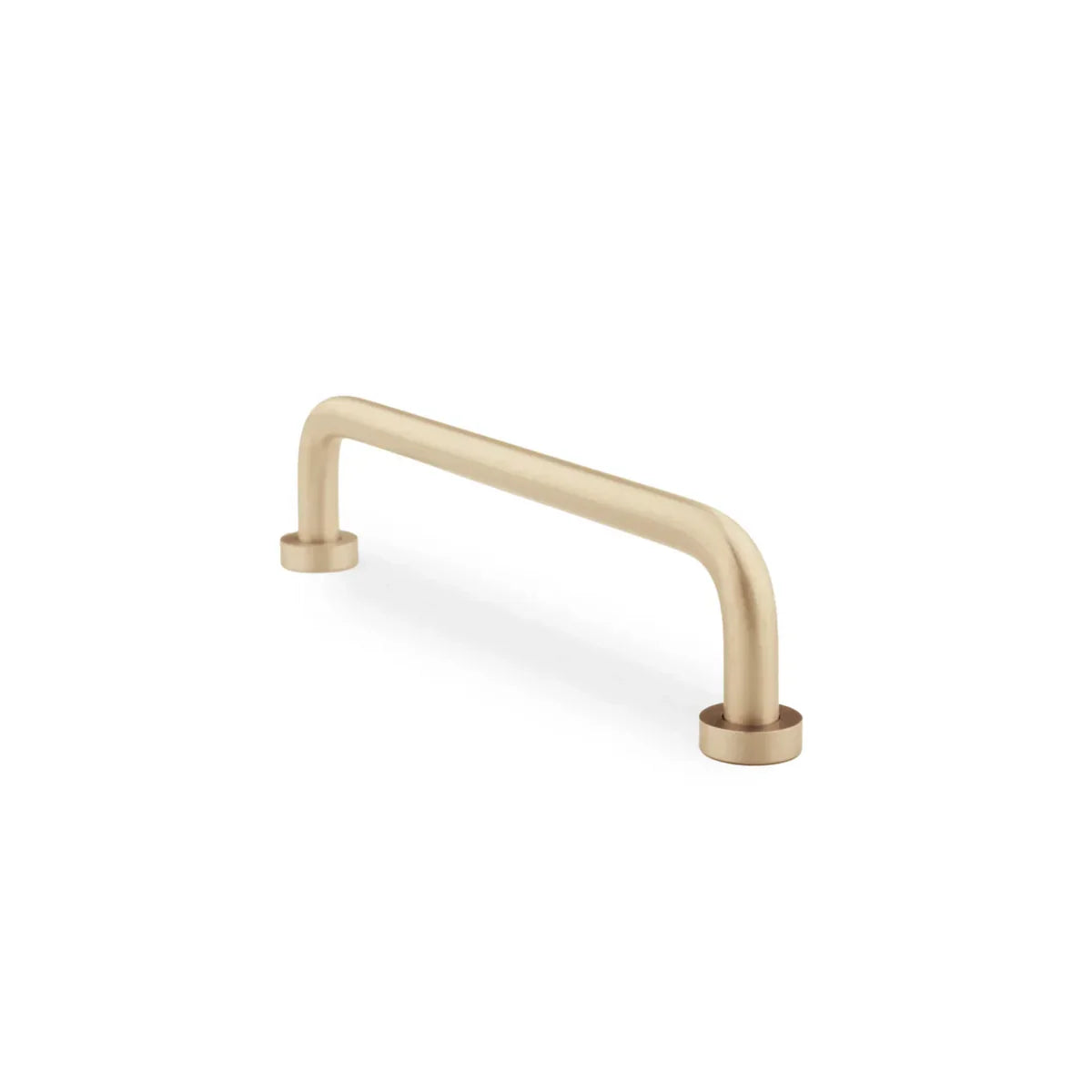 Minimalist Solid Brass Curved Handle