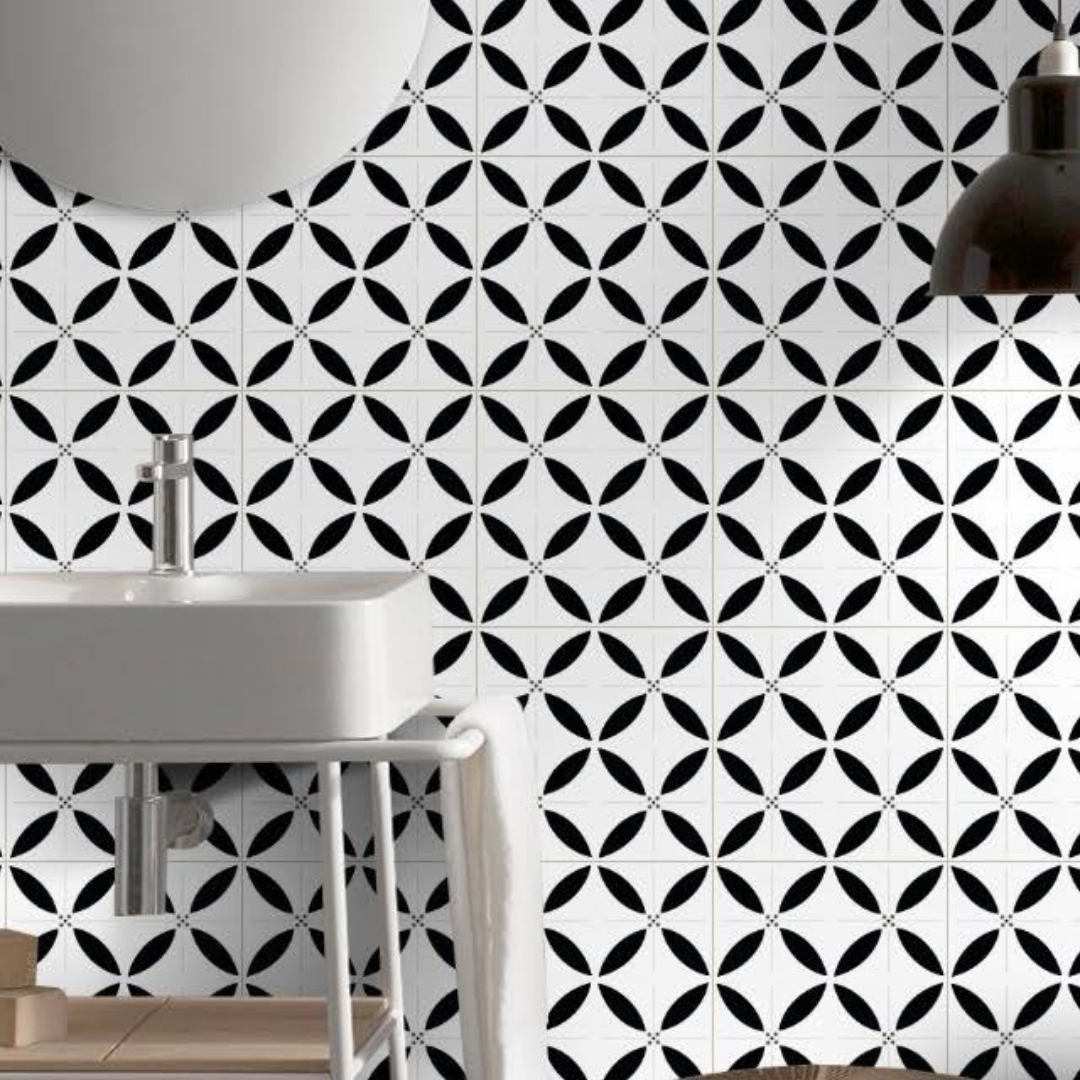Thyme Pattern Black