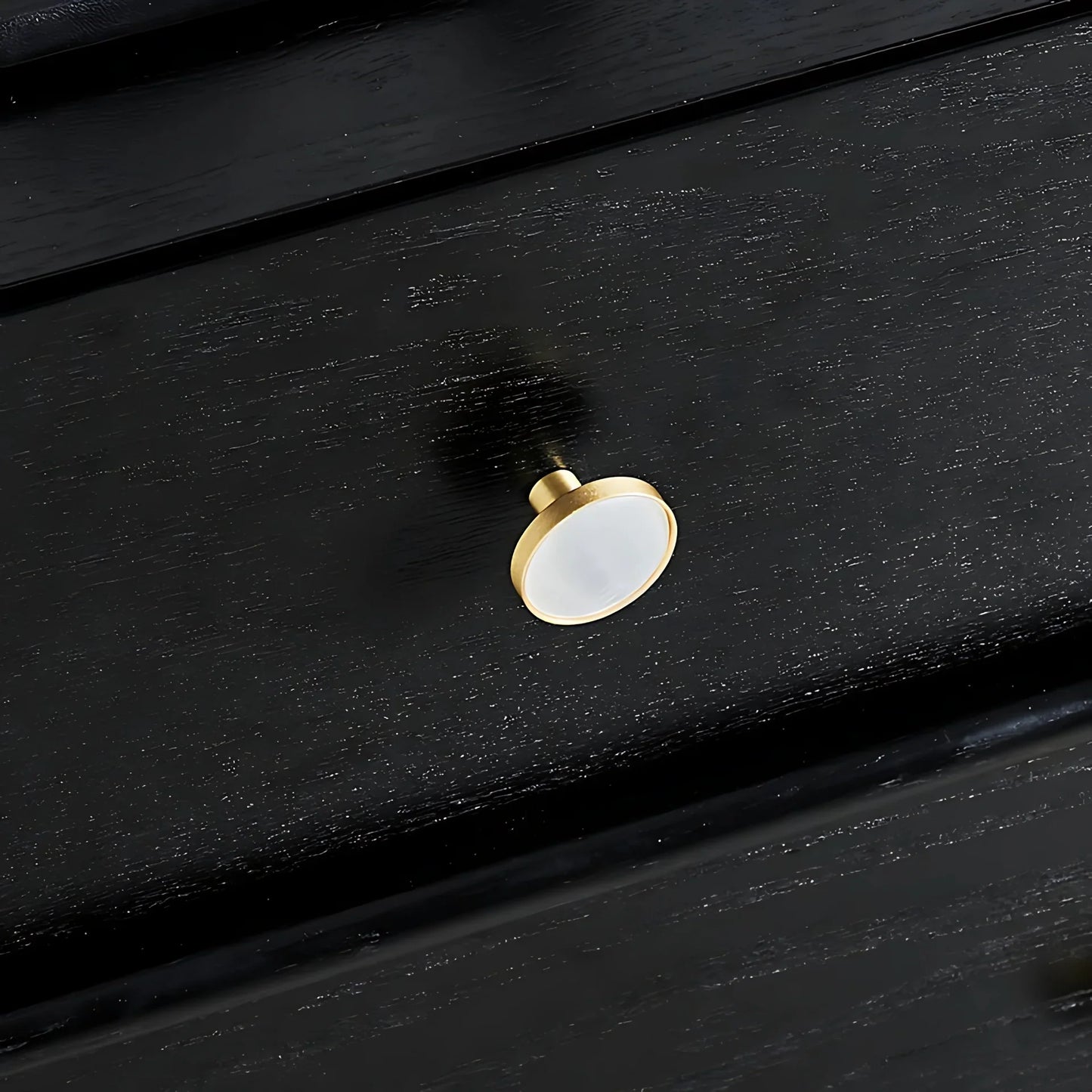 Mother of Pearl & Brass Round Cabinet Knob