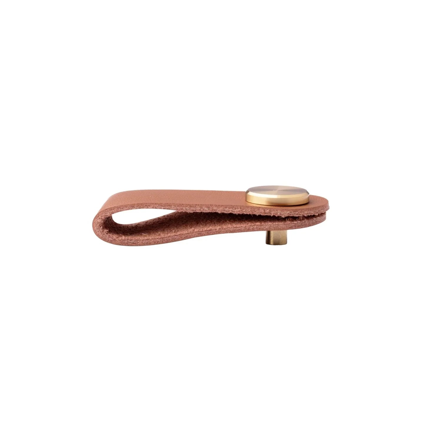 Leather & Brass Strap Cabinet Pulls