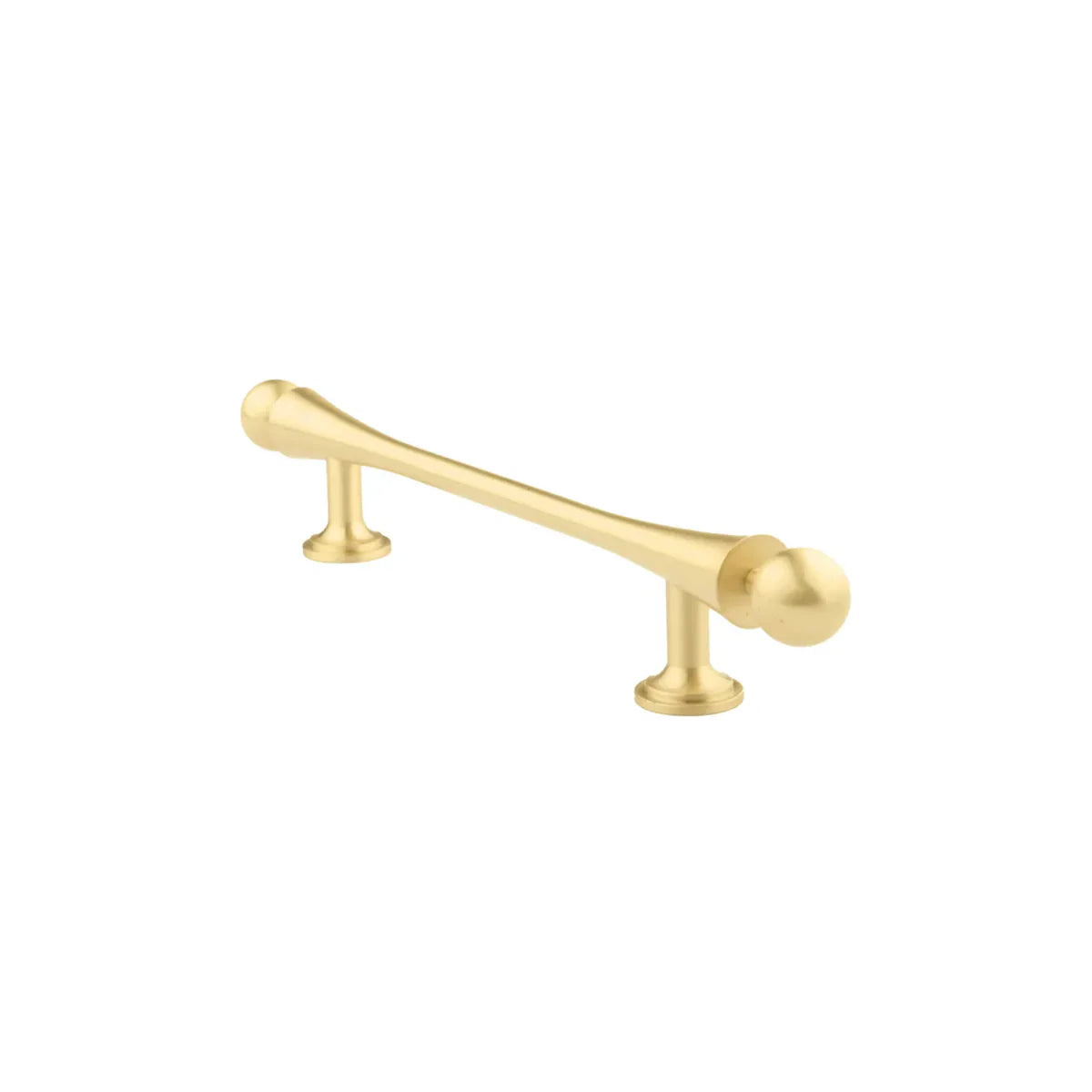 Seasaw Hourglass Brushed Brass Cabinet Handle