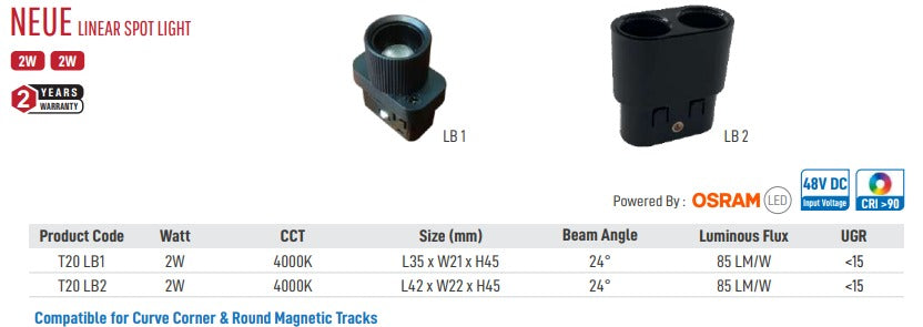 Neue Linear Spot Light (Singe Light)