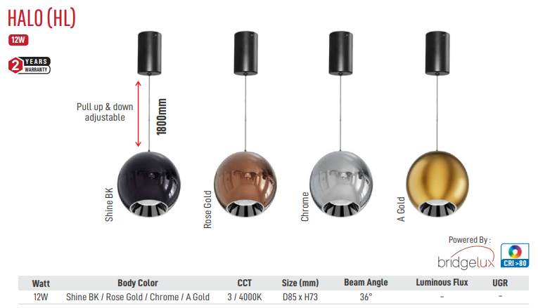 Halo (HL) Led Hanging Light