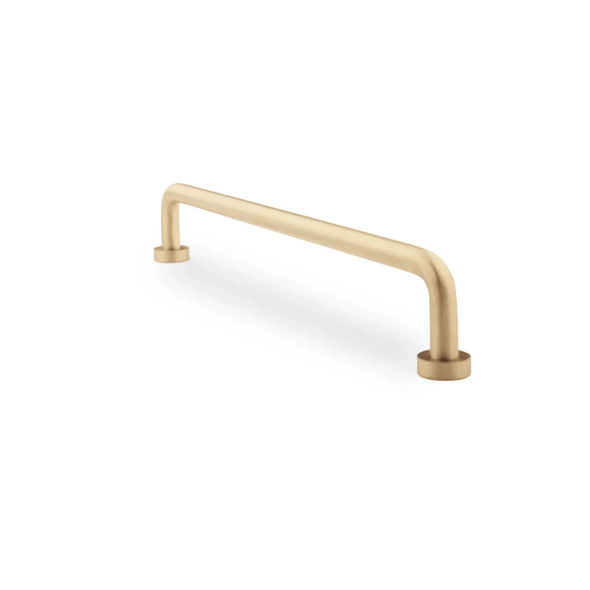 Minimalist Solid Brass Curved Handle