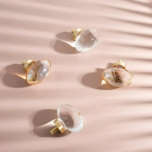 Classic Crystal with Brushed Brass Handle
