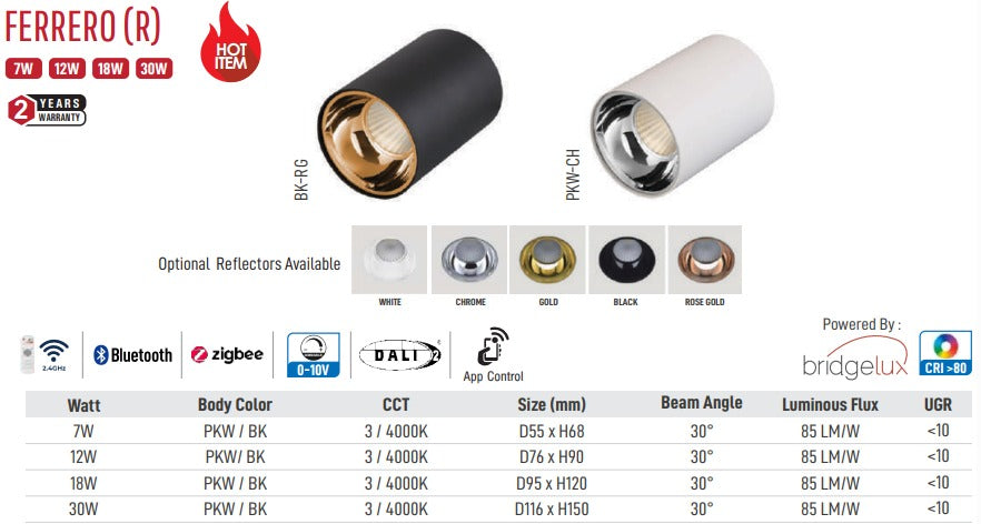 Ferrero (R) Led Surface Light (White)