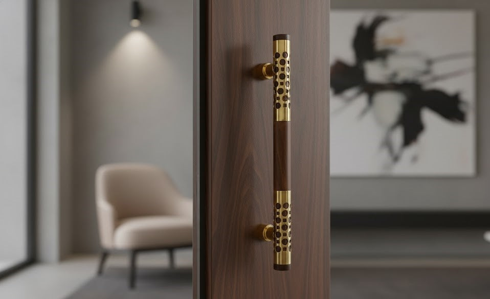 AH 4717 Door Handle Pine Wood