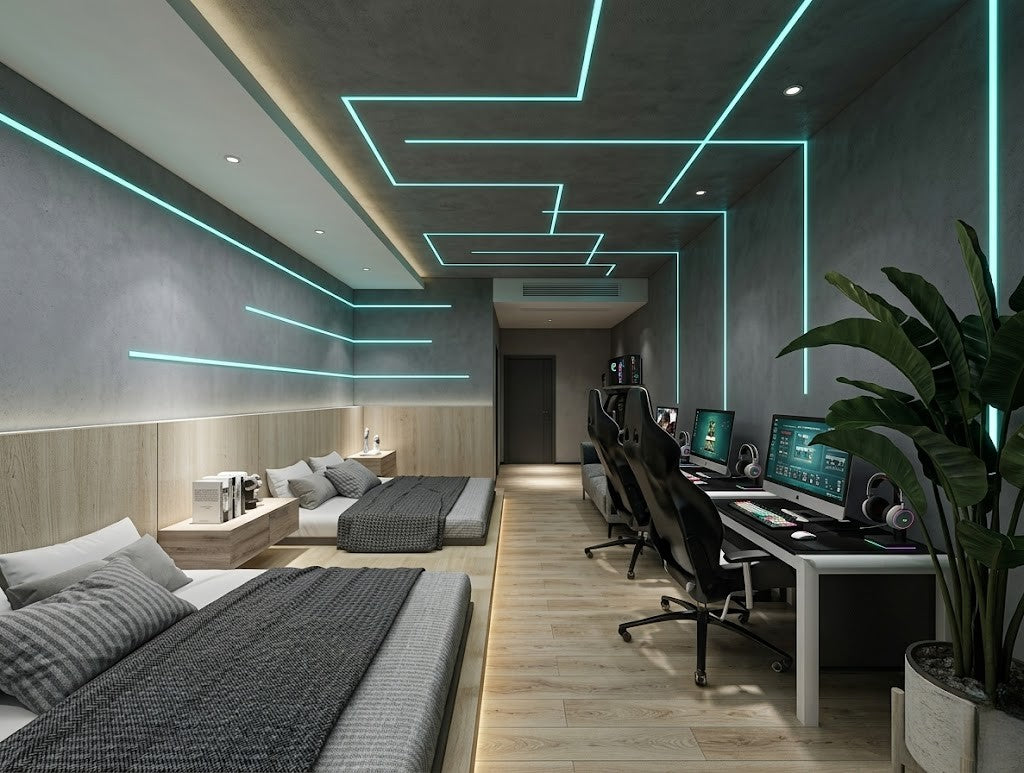 BK 8mm Surface LED Aluminium Profile