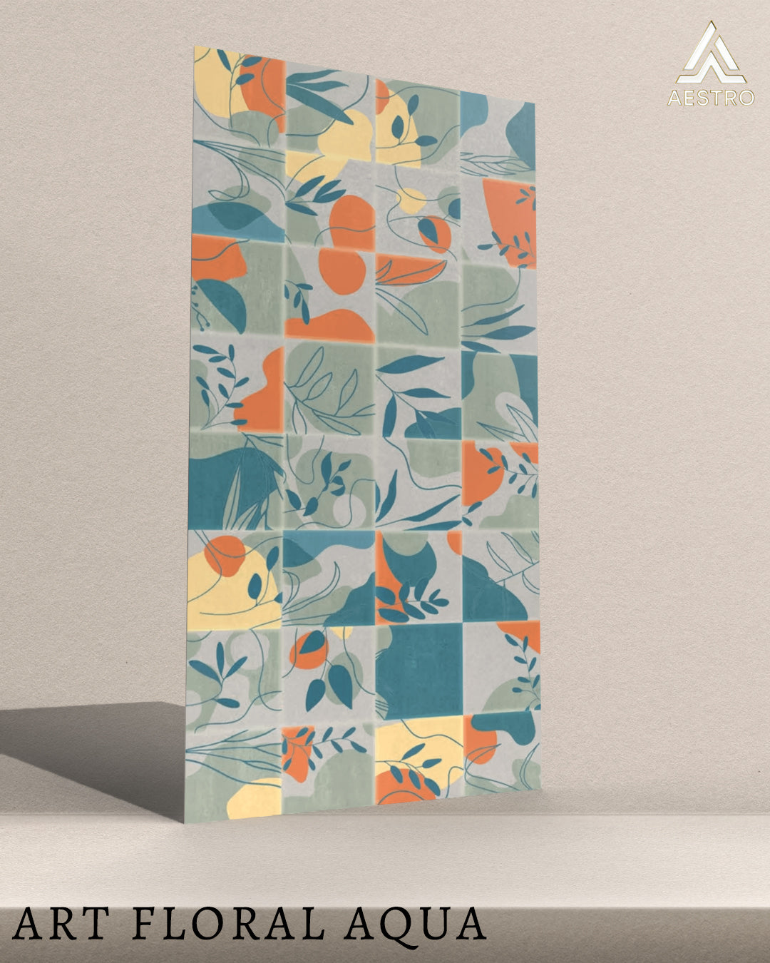 Art Floral Aqua
