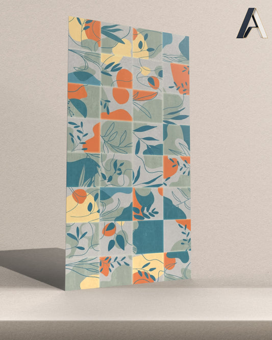 Art Floral Aqua