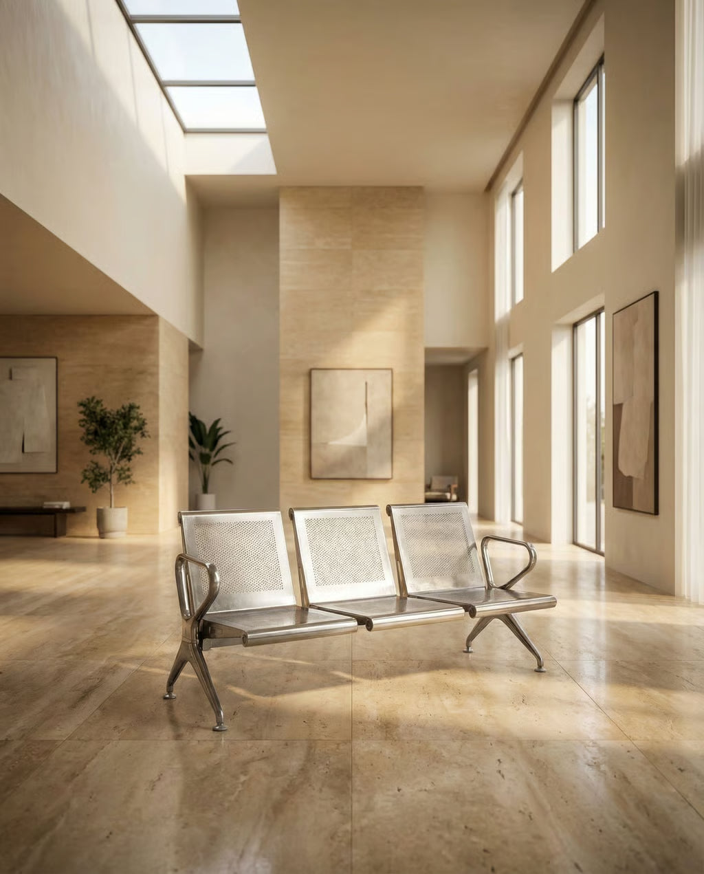 AxionSteel 3 Seater Lounge Chairs