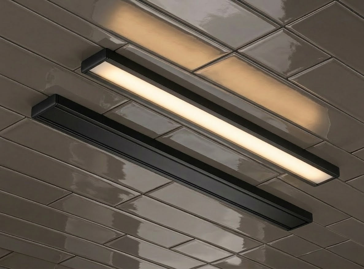 BK 25MM Concealed LED Aluminium Black Profile